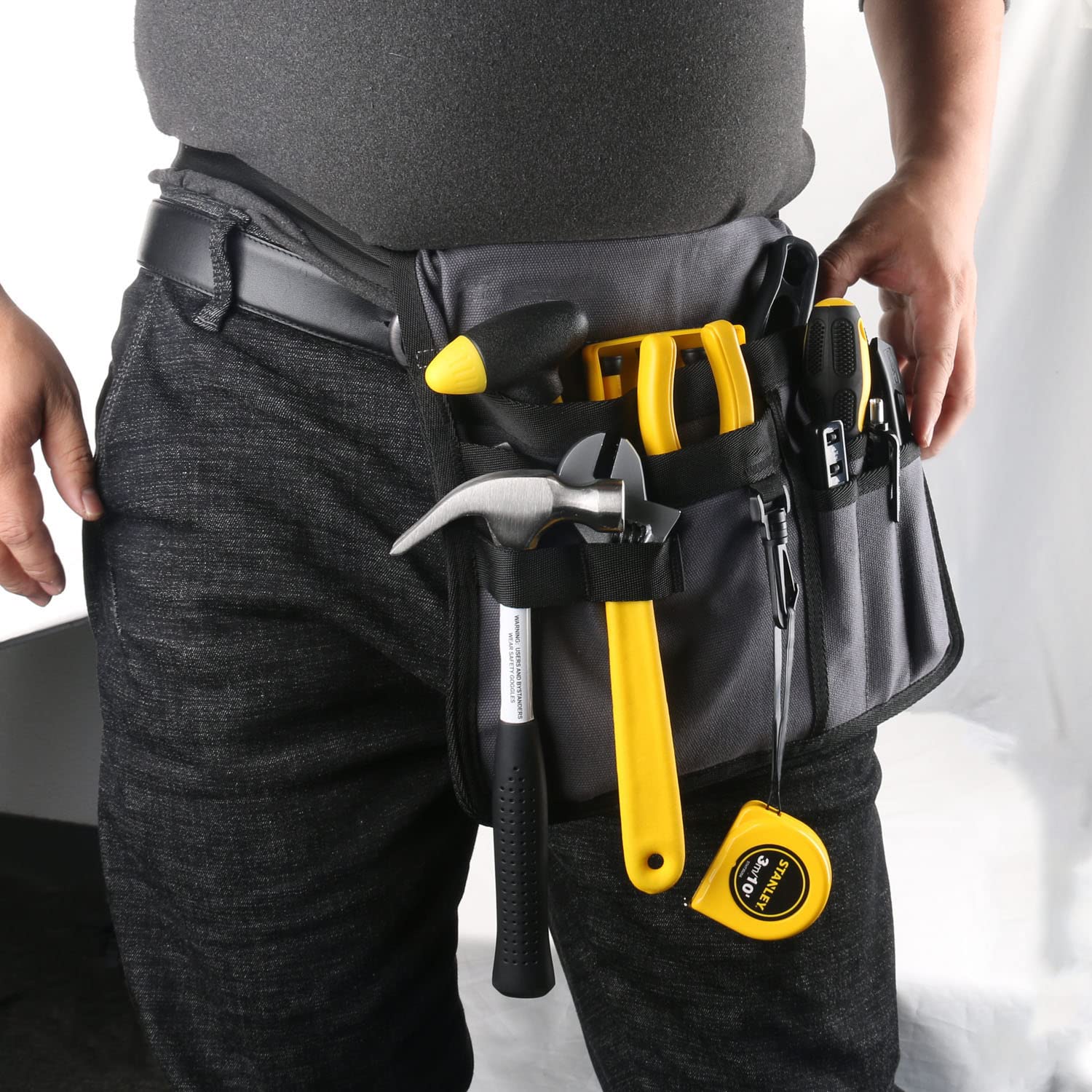 Heavy Duty Tool Belt Pouch for Electricians & Technicians - Multi-Pocket Waist Tool Organizer Bag for Maintenance, Construction & DIY Projects | Perfect for Carpenters, Plumbers & Handymen
