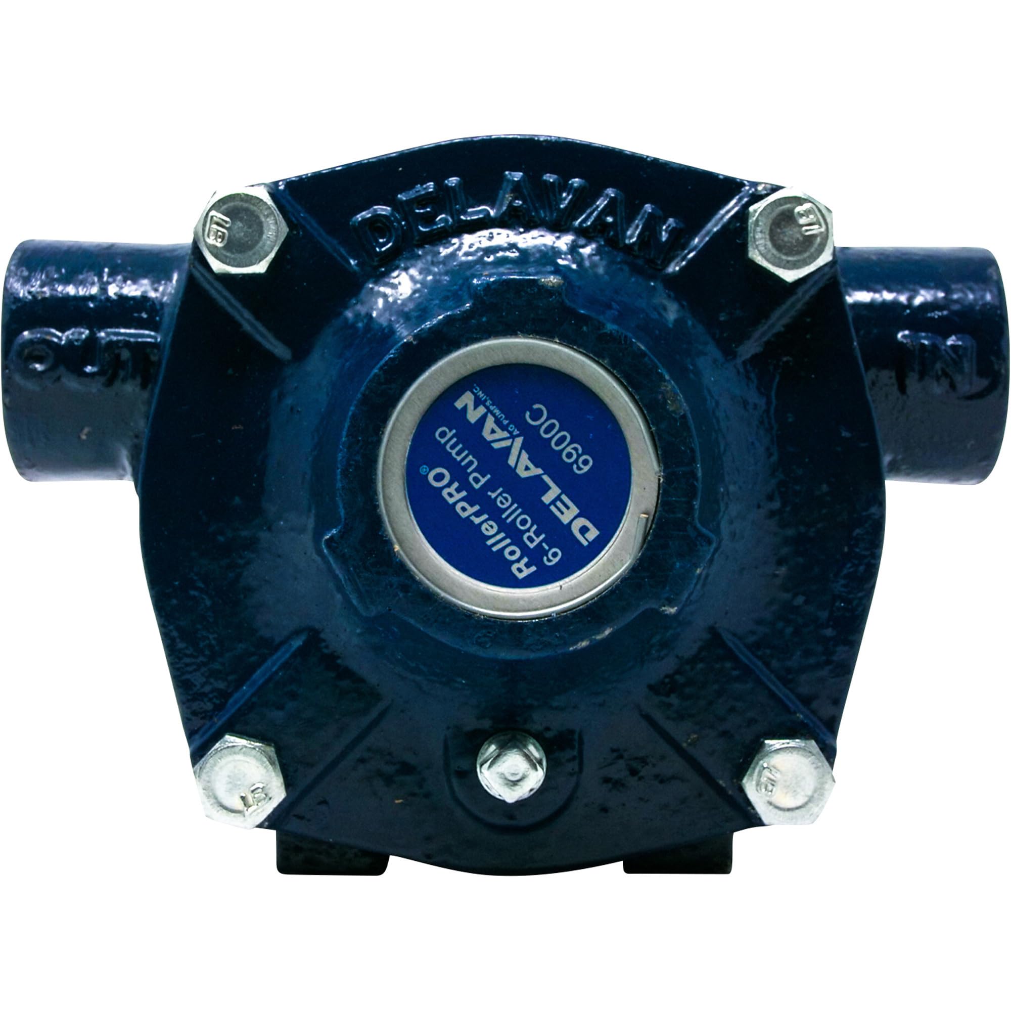 Delavan 6900C Cast Iron 6-Roller Pump - 20 GPM, 300 PSI, 1200 RPM Heavy Duty Industrial Pump for Agriculture, Construction & Hydraulic Systems