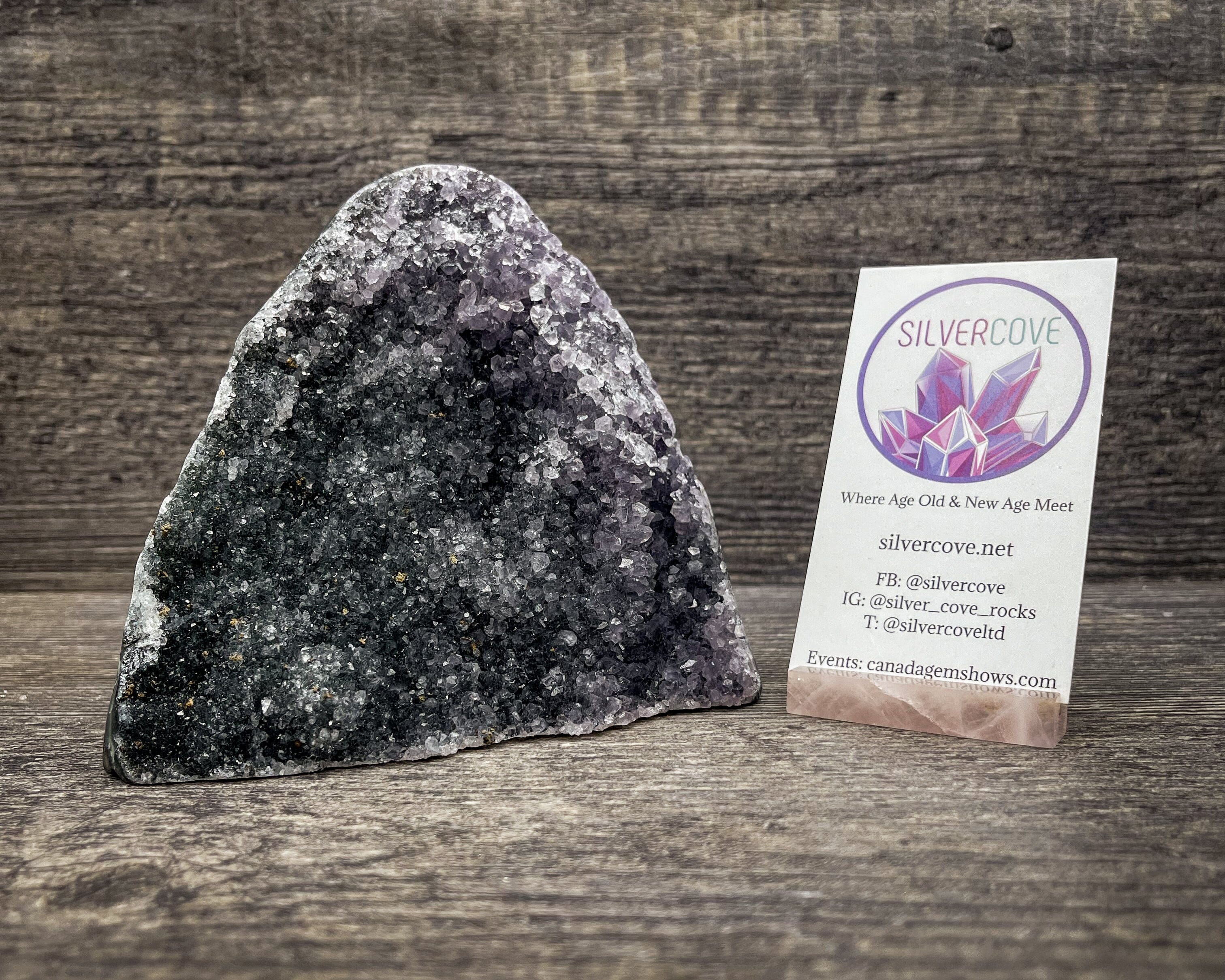 Natural Black Amethyst Crystal Cluster - 700g Raw Healing Stone for Meditation, Reiki, and Home Decor