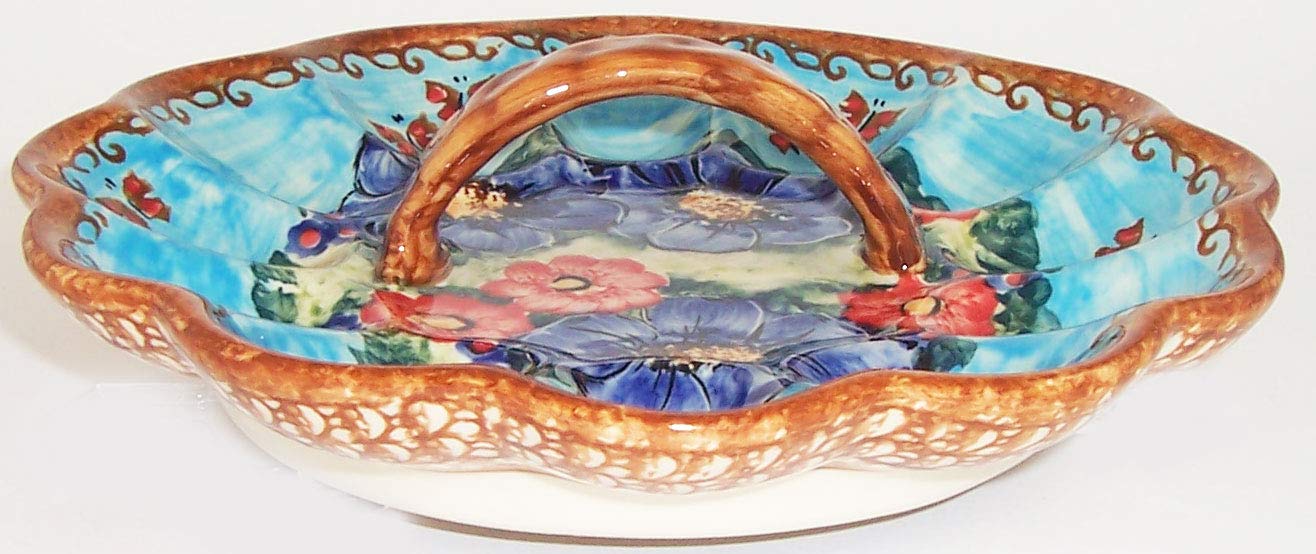 Boleslawiec Polish Pottery Deviled Egg Plate - Eva's Collection 