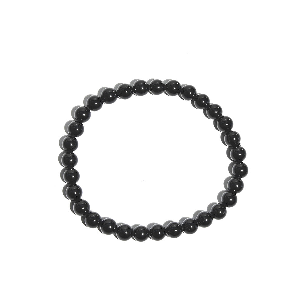 Black Tourmaline Bracelet for Grounding & Protection - Natural Crystal Healing Jewelry for Stress Relief, EMF Protection & Spiritual Wellness