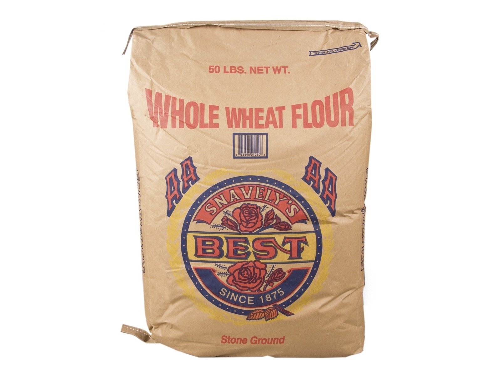 Premium Extra Coarse Whole Wheat Flour - 50 lb Bulk Bag | Organic, Non-GMO, High Fiber | Perfect for Artisan Bread, Pizza Dough & Baking