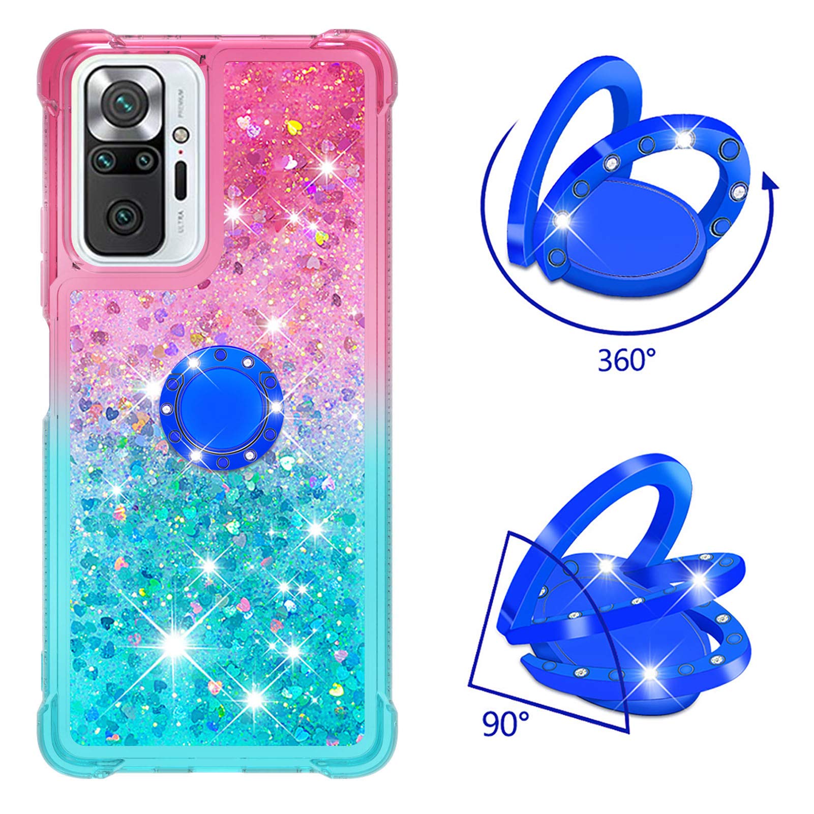 Sparkly Glitter Phone Case for Xiaomi Redmi Note 10 Pro/Pro Max 6.67