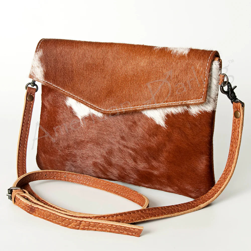 American Darling Tan/White Snap Clutch - Stylish Women's Wallet for Evening Parties, Weddings & Date Nights | RFID Blocking & Compact Design