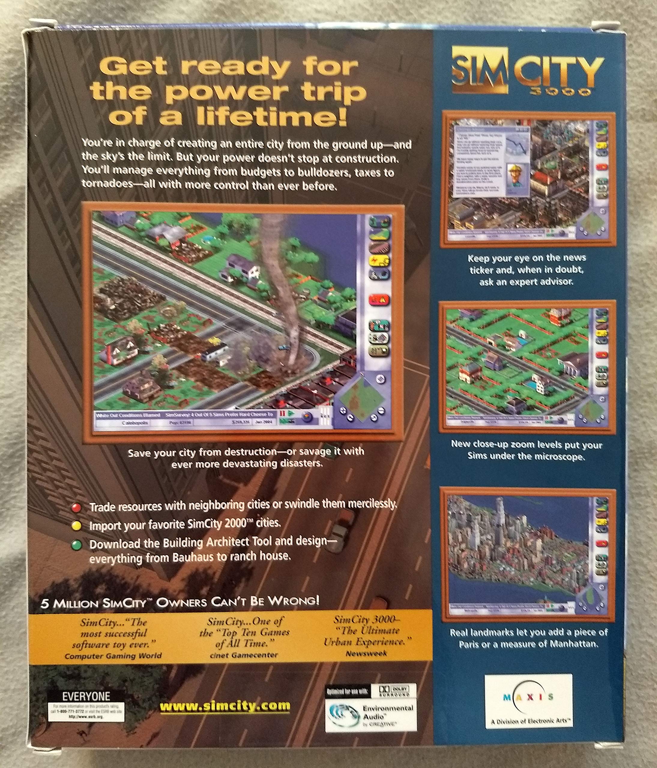 SimCity 3000 - City Building Simulation Game for PC | Urban Planning & Strategy Game | Perfect for Gamers & City Planners