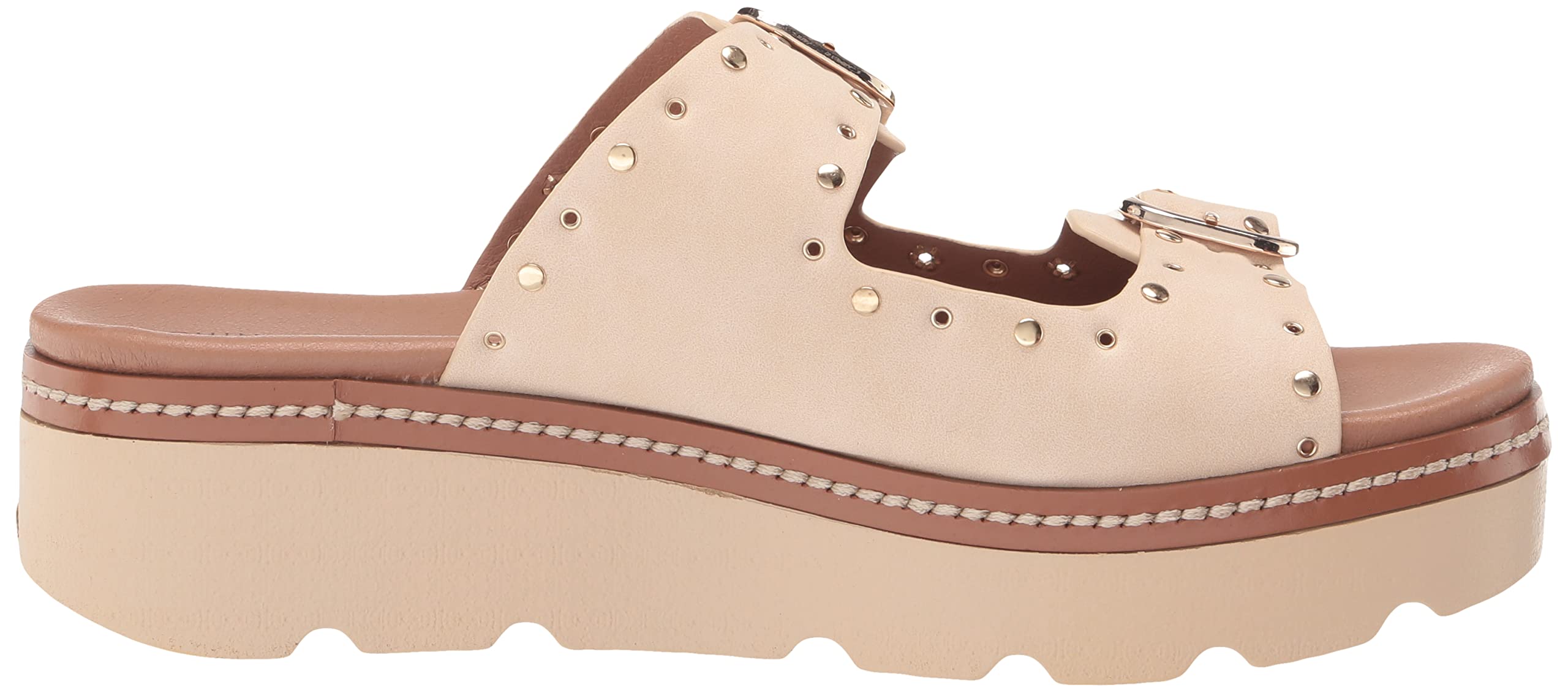 Chinese Laundry Women's Surf Stud Slide Sandal - Comfortable Beach Sandals with Studded Design | Perfect for Summer, Vacation, and Casual Outfits