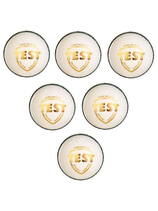 SG Official Test Cricket White Ball - High Visibility for Day/Night Matches, Practice & Training Sessions