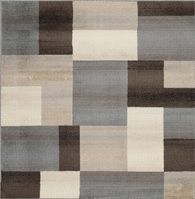 Clifton Modern Geometric Patchwork Area Rug or Runner Rug - Stylish Home Decor for Living Room, Bedroom & Office - Soft & Durable Floor Covering