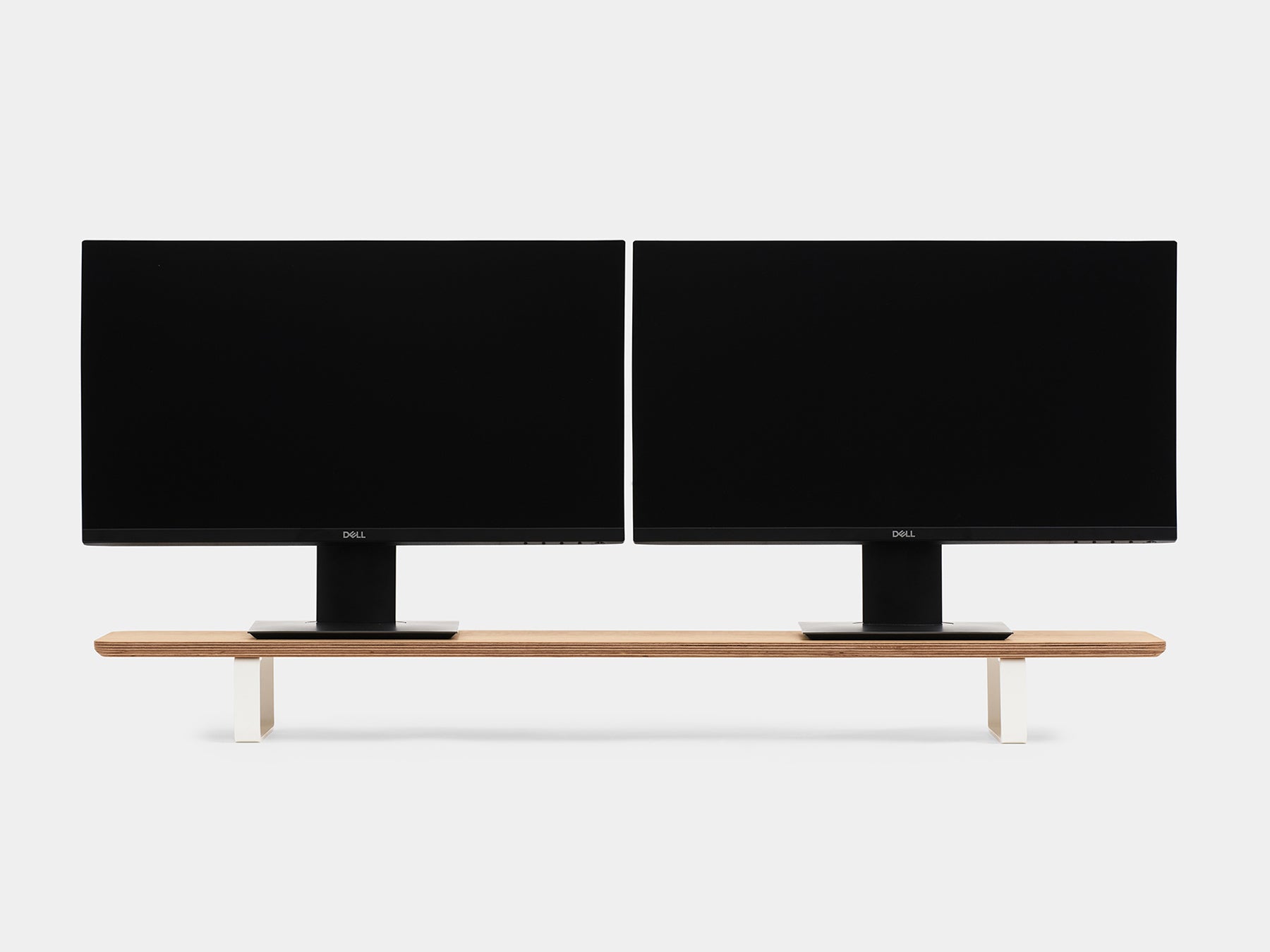 Dual Monitor Stand for Desk - Adjustable Computer Monitor Riser with Shelf - Perfect for Home Office, Gaming Setup & Workspace Organization