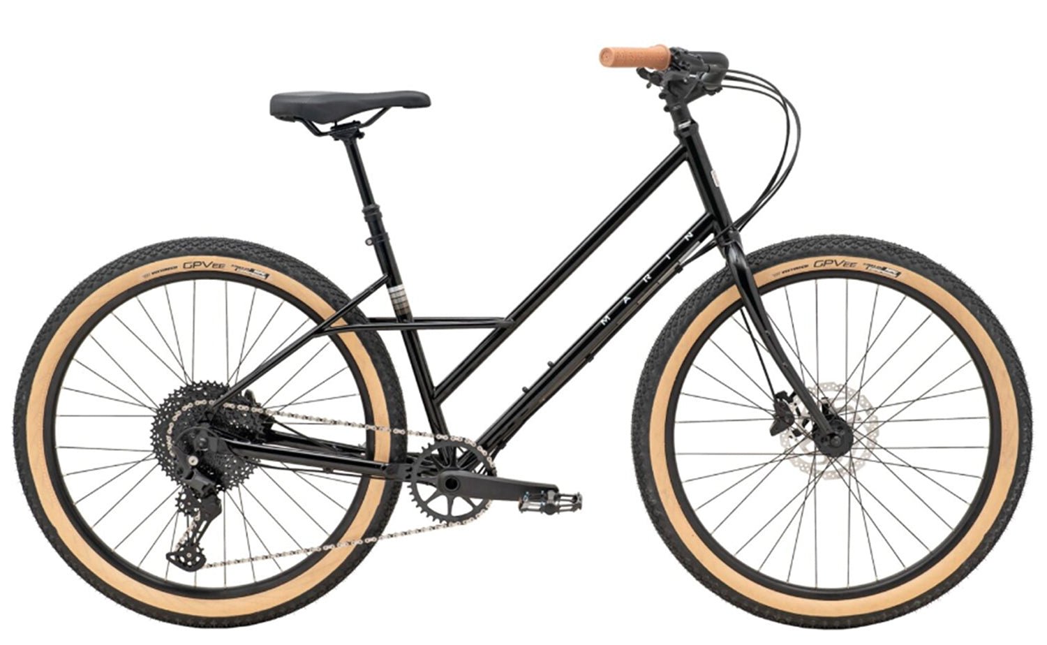 Marin Larkspur 2 Hybrid Bike for Men & Women - Lightweight Aluminum Frame, 7-Speed Drivetrain, Comfortable Commuter & City Bicycle - Perfect for Urban Riding, Fitness & Daily Commuting