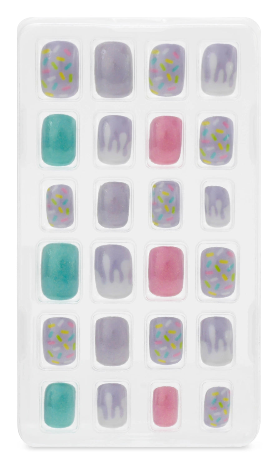 Premium Press On Nails with Sprinkles Design - Long Lasting Fake Nails for Women | Perfect for Parties, Weddings & Special Occasions