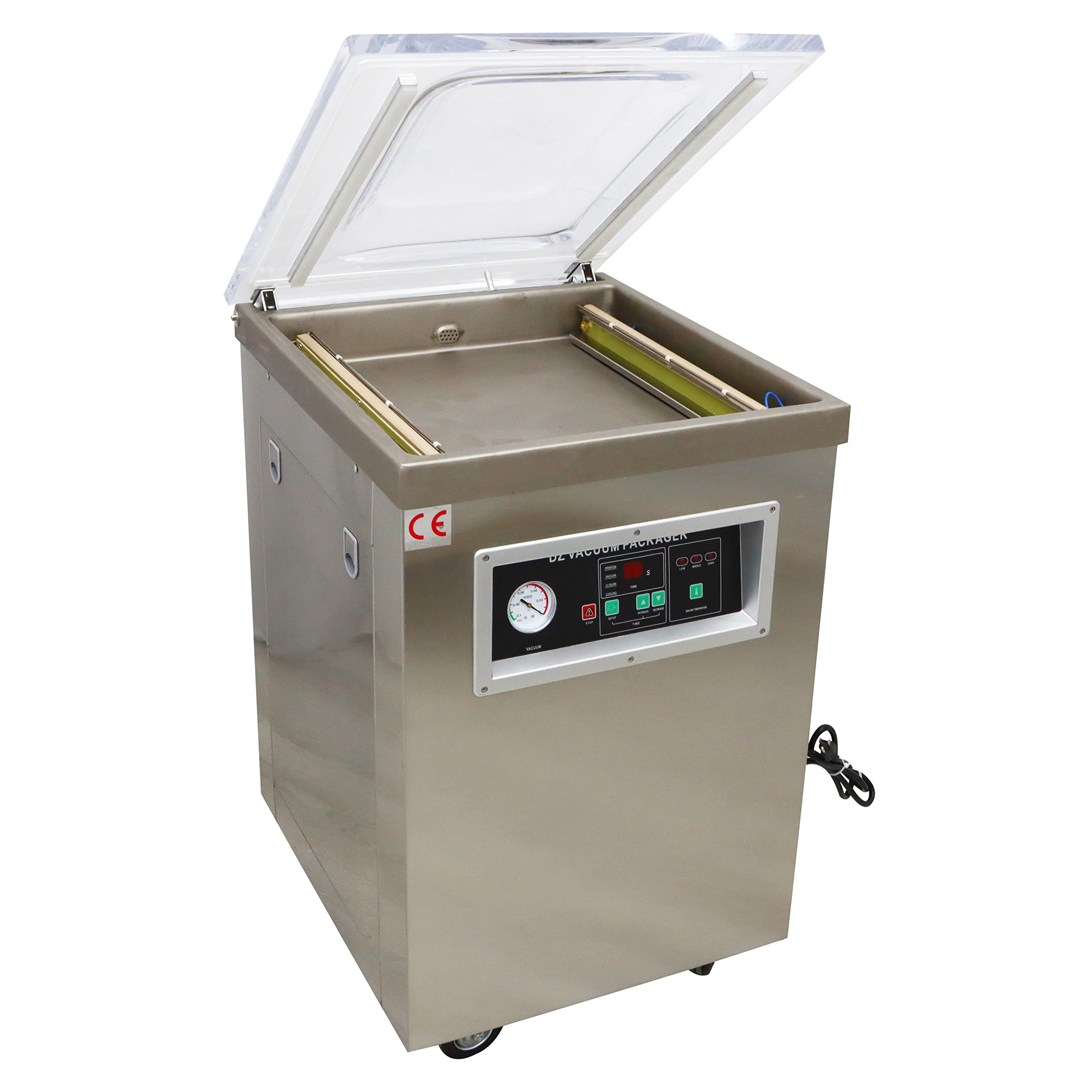 TECHTONGDA DZ500 Vacuum Sealer Machine - 20 Inch Stainless Steel Single Chamber Food Packaging System for Fruits, Vegetables, Meat & More | Perfect for Home Kitchen, Meal Prep & Food Storage