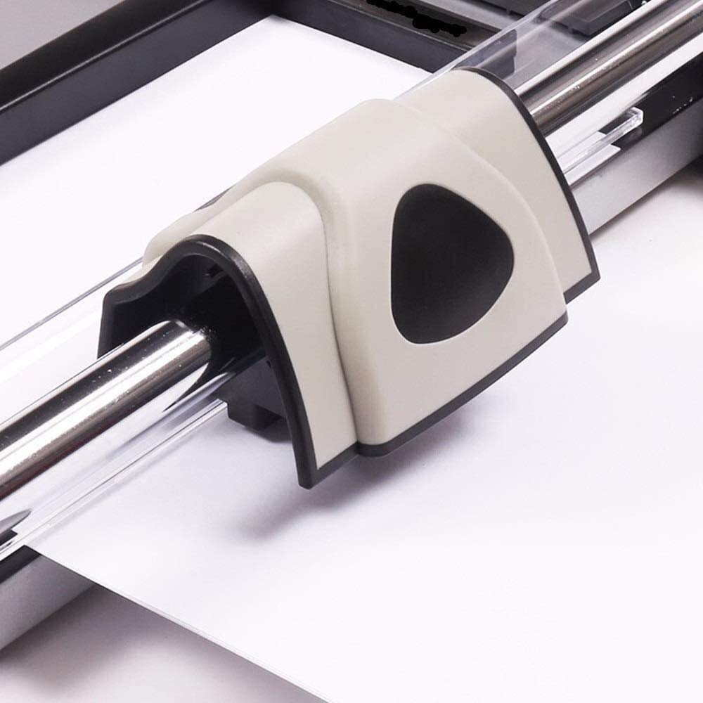 Premium KDLK Paper Cutter & Trimmer - Safety Carbon Steel Rolling Blade for Office, Crafting & Scrapbooking - Easily Cuts 15 A4 Sheets - Ideal for Office Supplies, School Projects & Home DIY