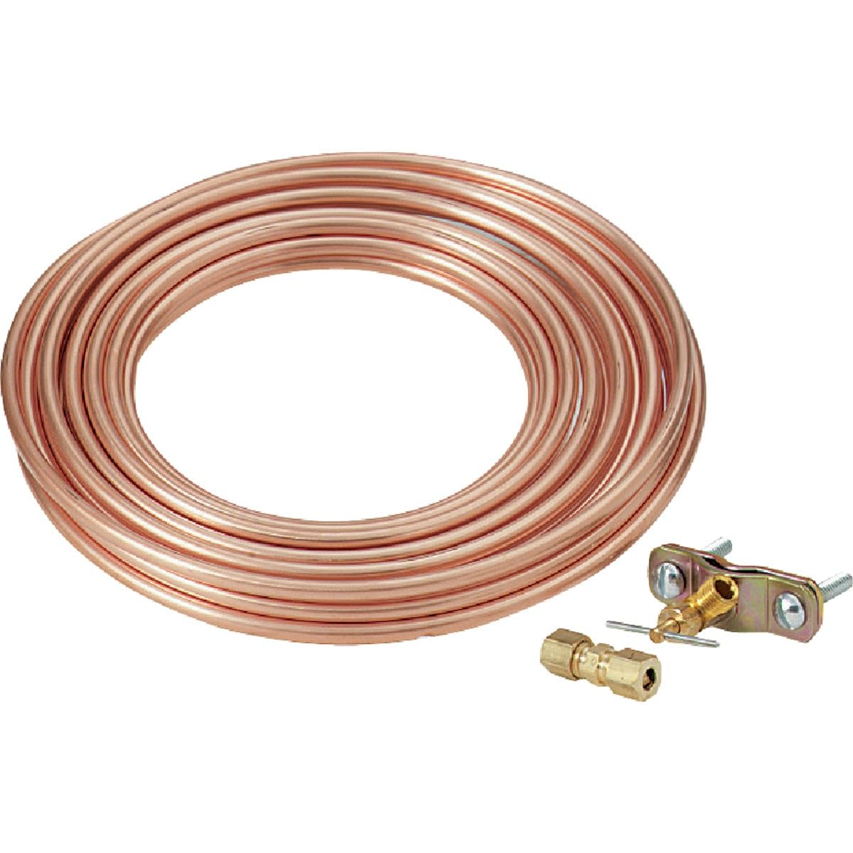 Do it Yourself Ice Maker Installation Kit with Copper Tube - Easy DIY Refrigerator Water Line Hookup for Home & Commercial Use