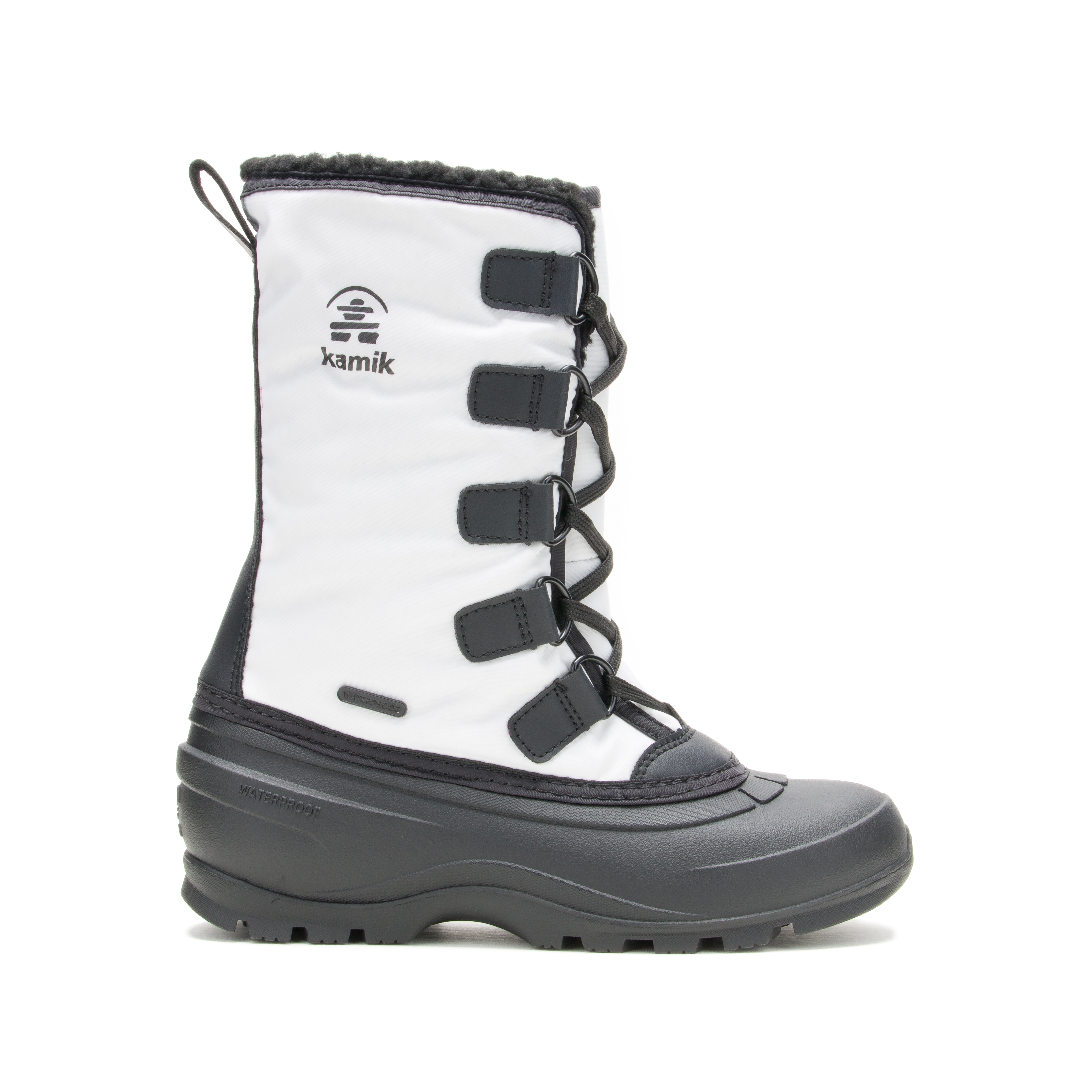 Kamik Billie White Women's Snow Boots - Waterproof Winter Boots for Women, Warm & Comfortable for Snowy Weather, Hiking & Outdoor Activities
