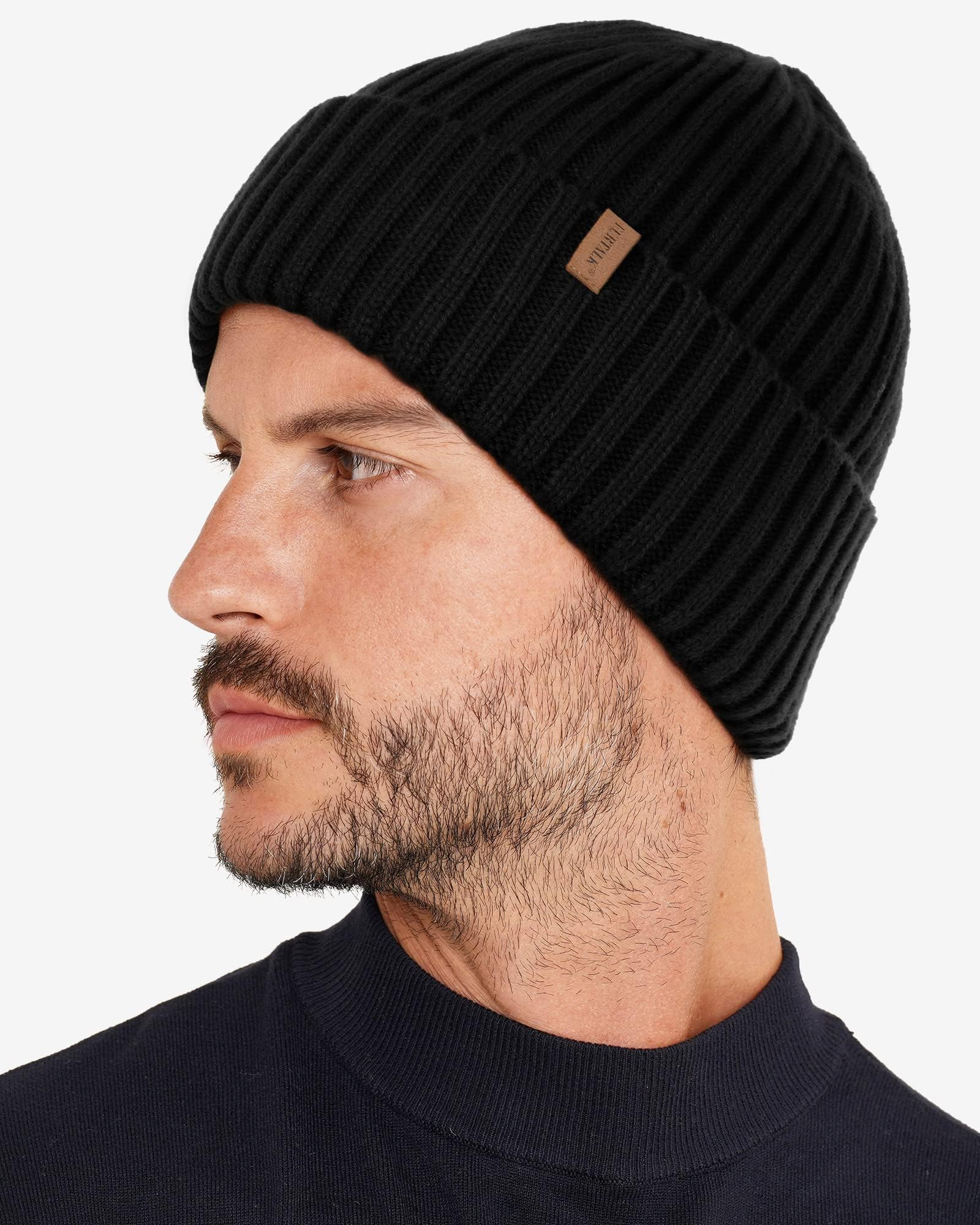 FURTALK Unisex Fleece Lined Winter Beanie Hat - Warm Thermal Knit Skull Cap for Men & Women | Perfect for Skiing, Snowboarding & Cold Weather Activities