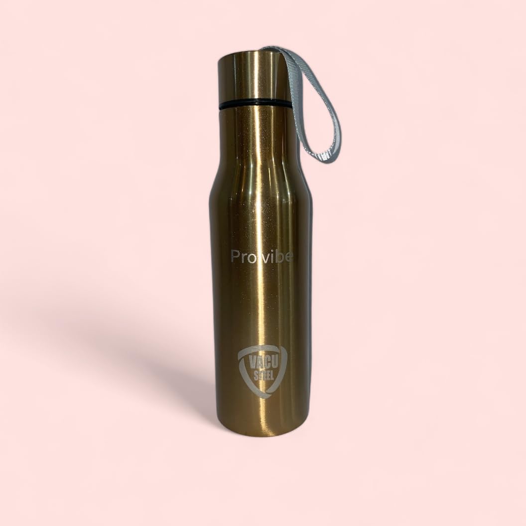 ProVibe 800ml Stainless Steel Vacuum Bottle - 24H Hot/Cold for Travel & Gym
