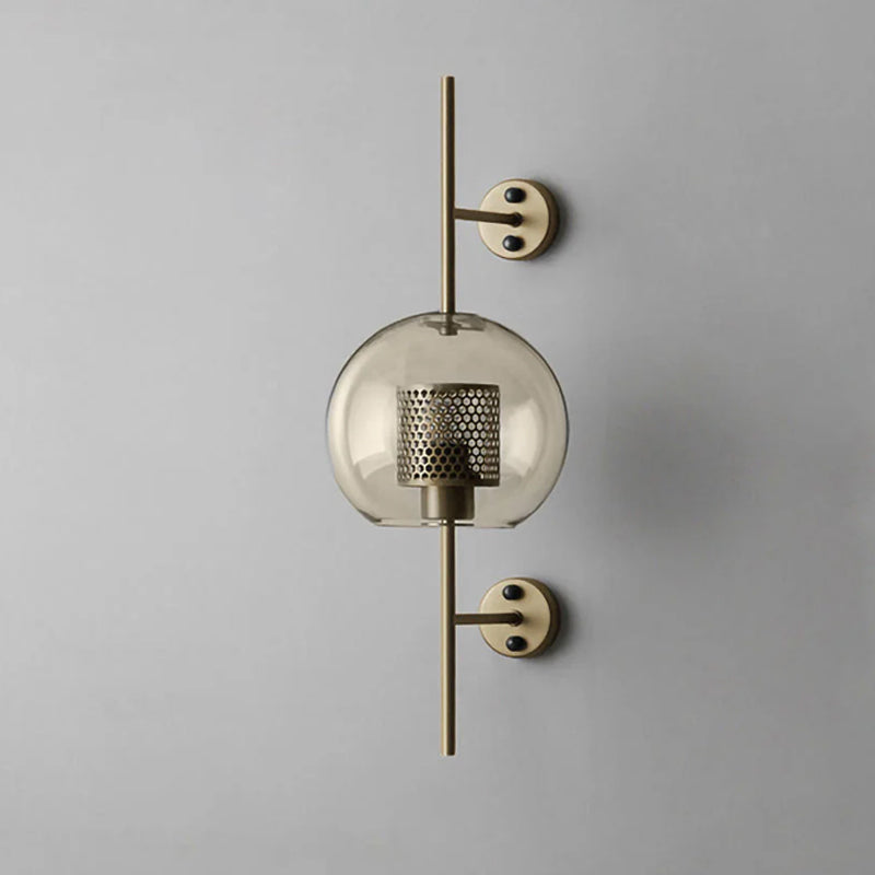 Chiswick Glass Wall Lamp - Modern LED Sconce Light for Living Room, Bedroom, and Hallway - Elegant Home Decor Lighting Fixture
