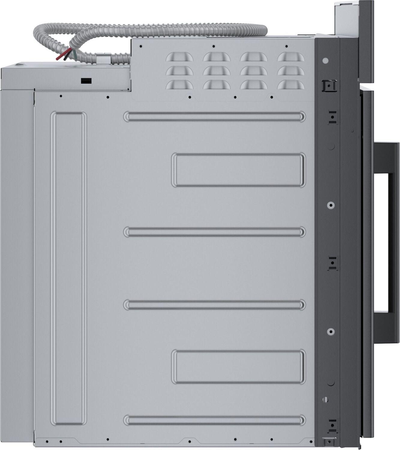 Bosch 800 Series HBL8444RUC 30-Inch Single Wall Oven - Right Side Opening Door, Black Stainless Steel | Built-In Electric Oven for Modern Kitchens, Baking & Roasting