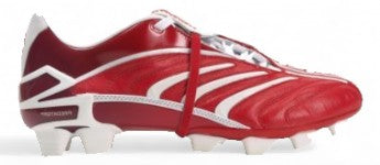 adidas Predator Absolute FG Soccer Cleats - Red/White - Firm Ground Football Boots for Men | Perfect for Matches, Training & Turf Play