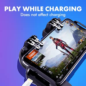 CICIGLOW Mobile Game Controller for PUBG & Fortnite - Ergonomic Smartphone Gamepad with Cooling Fan - Compatible with iPhone & Android - Perfect for Gaming on the Go & Esports Tournaments