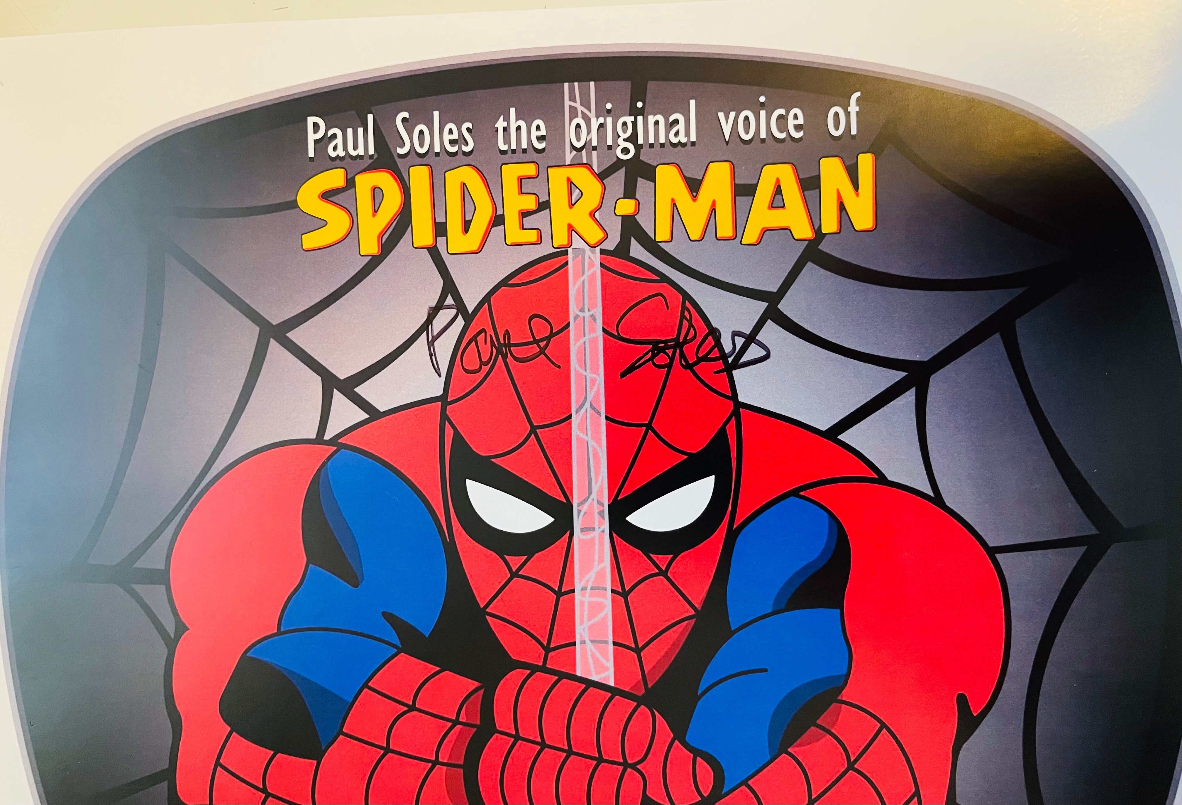Rare Spider-Man Cartoon Autograph 8x10 Photo - Paul Soles Signed with COA - Perfect for Marvel Collectors & Comic Book Fans