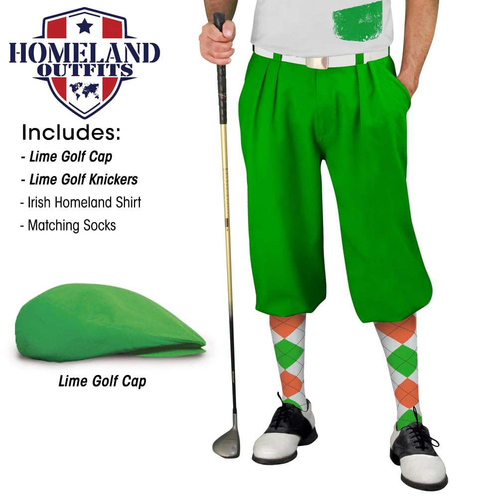 Authentic Irish Homeland Traditional Plus Fours Outfit for Men - Perfect for St. Patrick's Day, Celtic Festivals & Heritage Celebrations