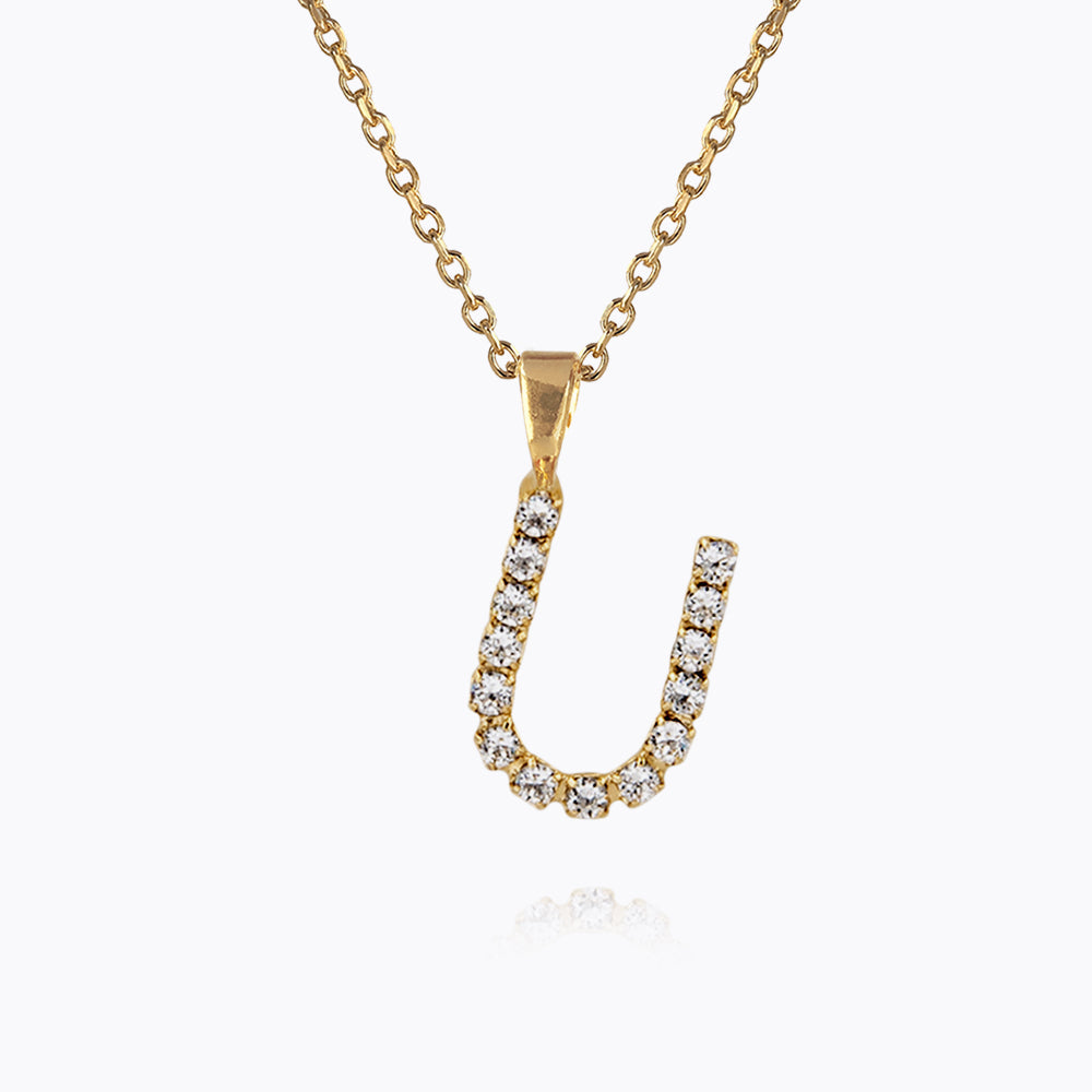 Personalized Mini Letter Necklace with Crystal - Custom Initial Pendant for Women, Gift for Her, Birthday, Anniversary, Valentine's Day - Perfect for Everyday Wear, Date Nights & Special Occasions
