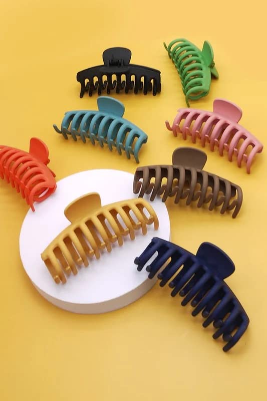 Starvis 3-Piece Transparent Butterfly Hair Claw Clips for Women & Girls - Gold, Purple, Green Hair Clutchers, Banana Clips for Ponytails & Updos - Perfect for Work, School & Everyday Hairstyles