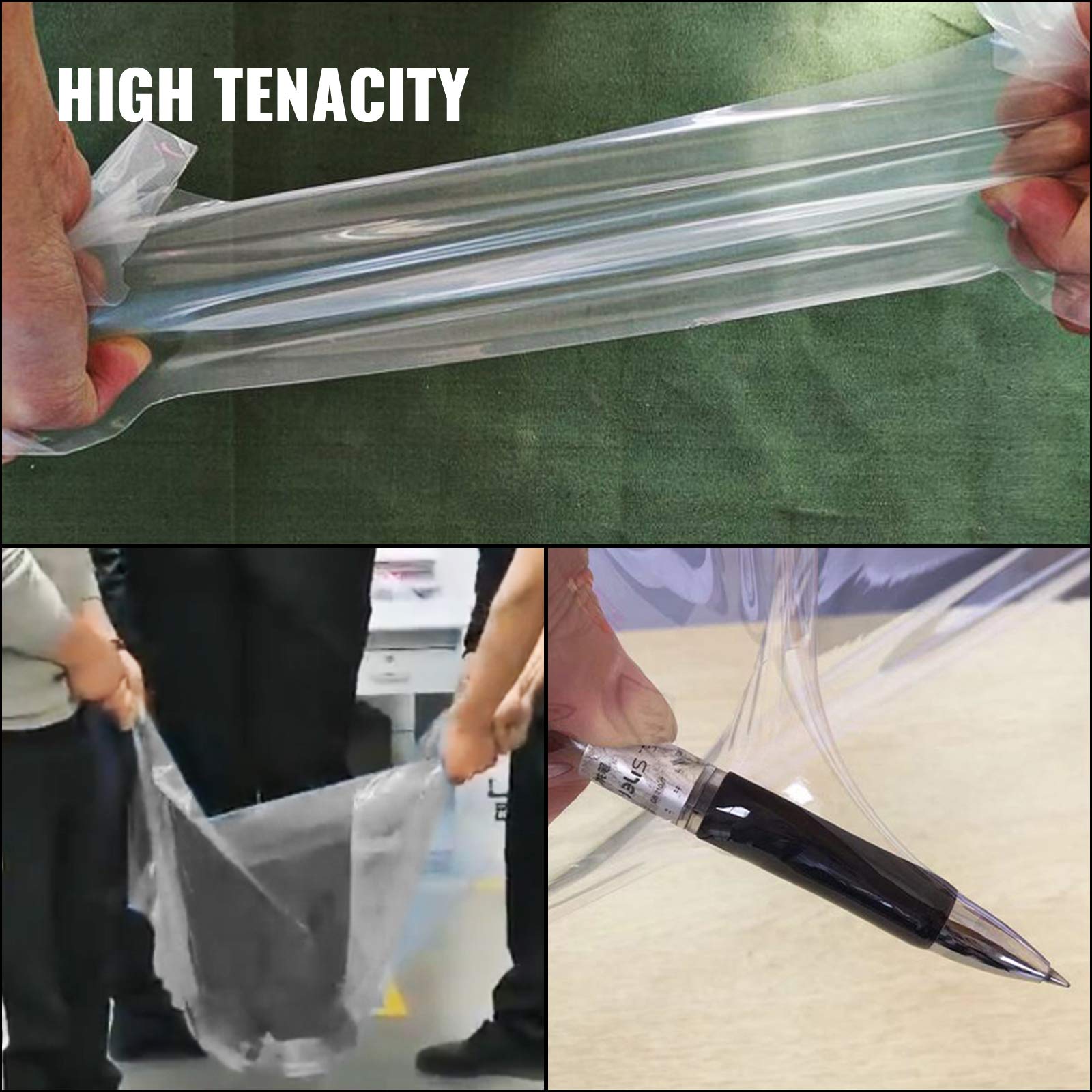 Happybuy 20 x 28 ft Greenhouse Plastic Film - 6 Mil Thickness UV Resistant Polyethylene Cover for Plant Protection & Temperature Control - Ideal for Backyard Gardens, Plant Nurseries, and DIY Greenhouses