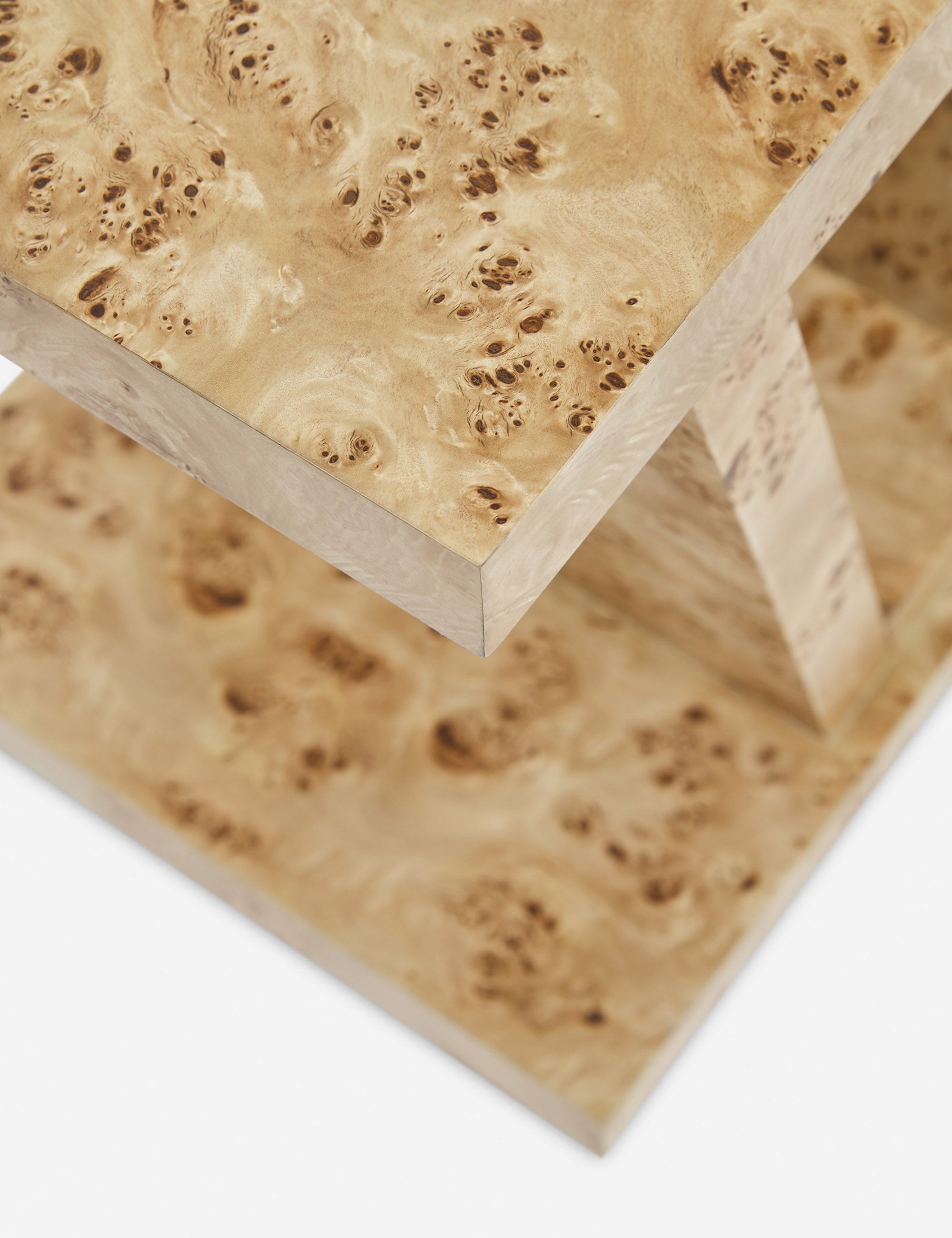 Chloe Burl Wood Side Table - Rustic End Table for Living Room, Bedroom & Office - Natural Wood Nightstand with Storage Shelf - Perfect for Home Decor, Small Spaces & Coffee Table Alternative