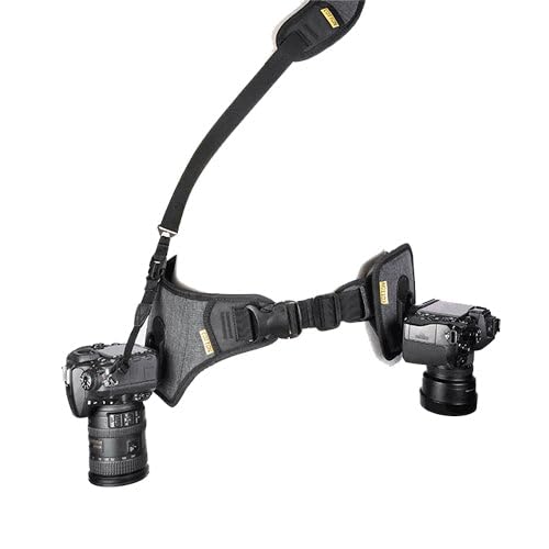 Cotton Carrier Slingbelt for Two Cameras - Adjustable Up to 48