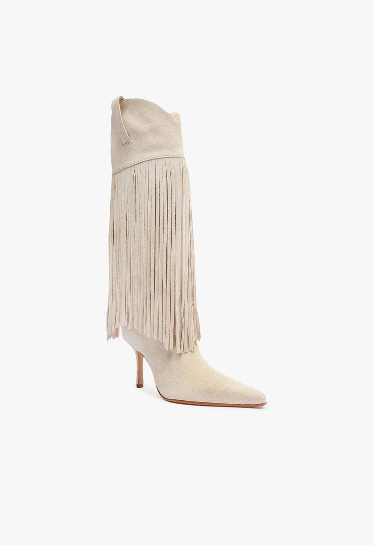 Raffaela Up Fringes Boots - Stylish Women's Knee High Boots with Fringe Detail | Perfect for Fall Fashion, Country Music Festivals & Western Outfits