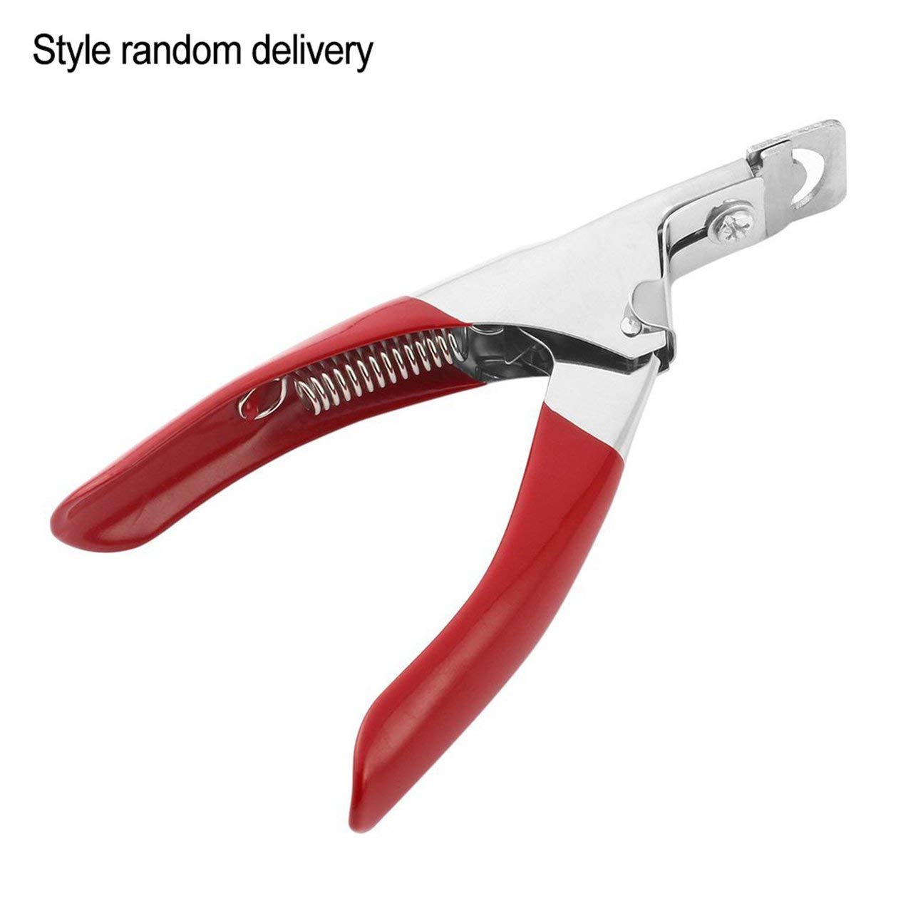 Professional Nail Art Side Cutter - UV Acrylic False Nail Clippers & Manicure Trimmer Scissors for Salon & Home Use (Red) - Perfect for Acrylic Nails, Gel Extensions & DIY Nail Art