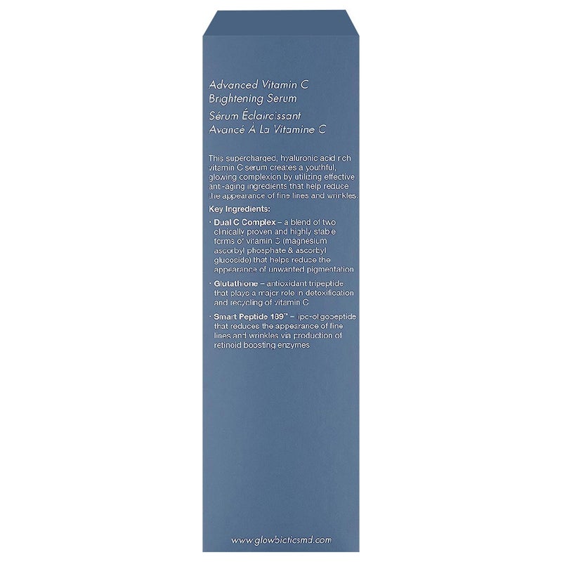 GlowBiotics Probiotic Advanced Vitamin C Brightening Anti-Aging Serum 30ml - For All Skin Types, Dark Spots & Wrinkles - Day & Night Skincare Routine