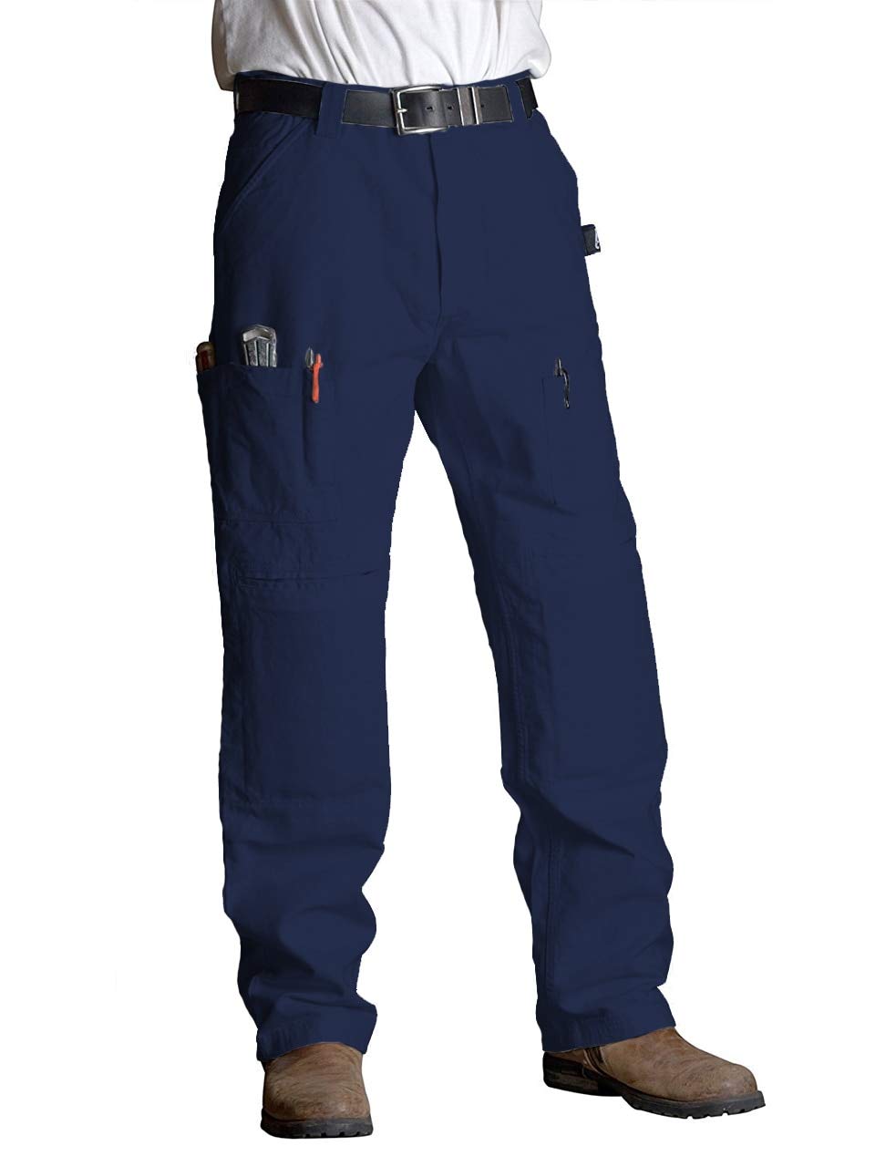 ViviTech - Heavy Duty Cotton Canvas Work Pants with Reinforced Knee Pads for Construction, Carpentry & Outdoor Jobs | Durable Utility Pants for Men | Perfect for DIY Projects, Landscaping & Tough Work Environments