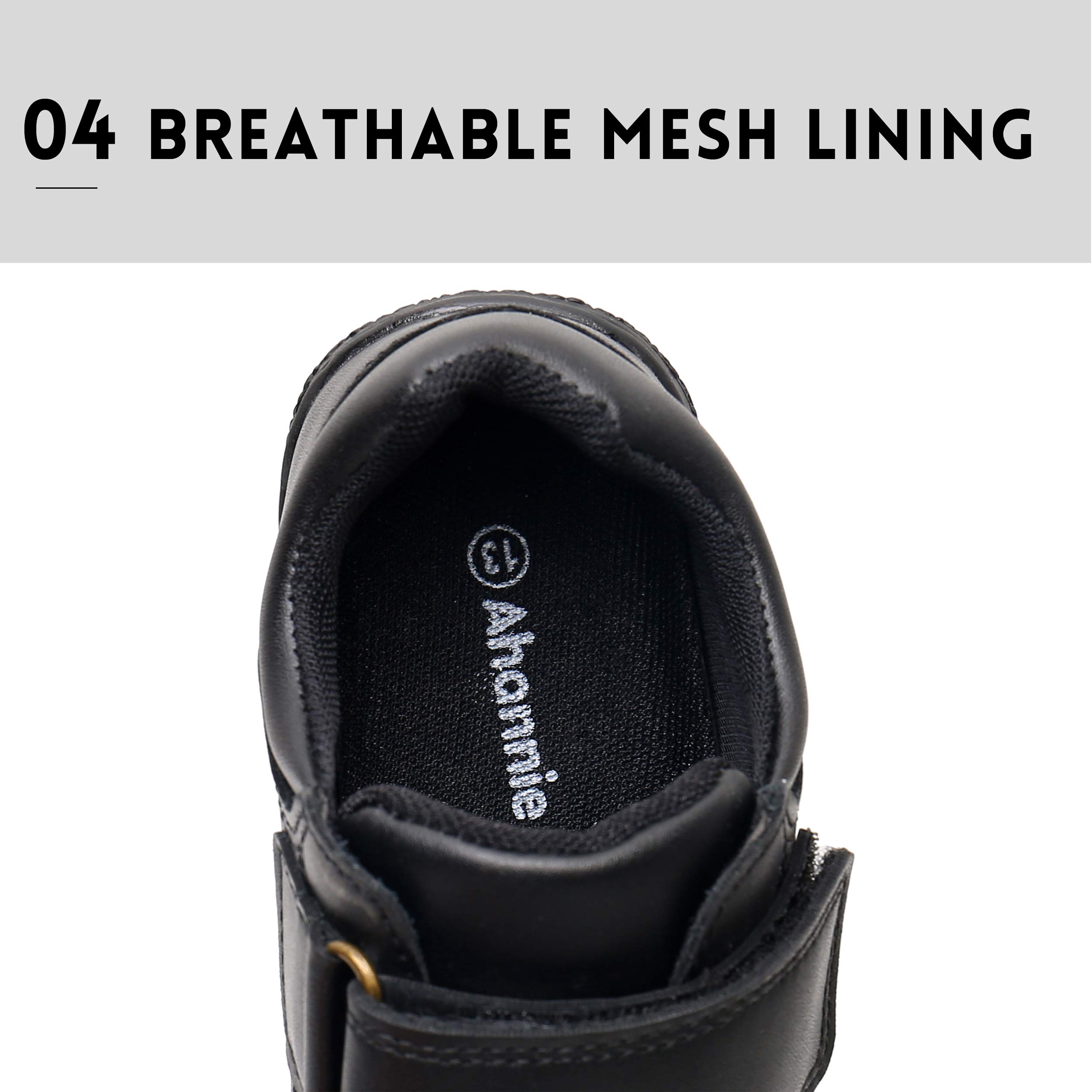 Ahannie Boys Soft School Uniform Shoes - Comfortable Oxford Dress Shoes for Toddler, Little Kid & Big Kid - Perfect for School, Church & Formal Occasions