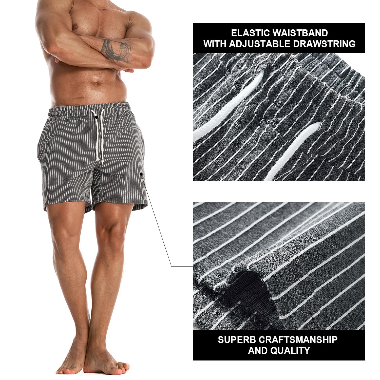 Men's 5 Inch Inseam Workout Shorts - Breathable Athletic Jogger Shorts for Running, Gym & Casual Wear | Quick-Dry Comfort for Sports & Everyday Use