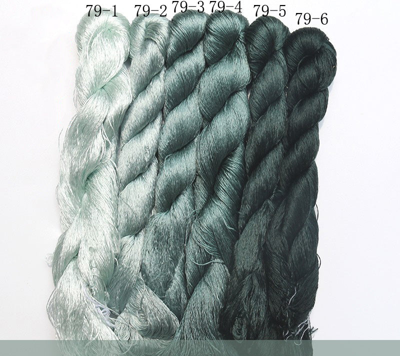 400m Suzhou Embroidery Mulberry Silk Thread (079) - Premium Handmade Embroidery Floss for DIY Crafts, Sewing & Fabric Art Projects