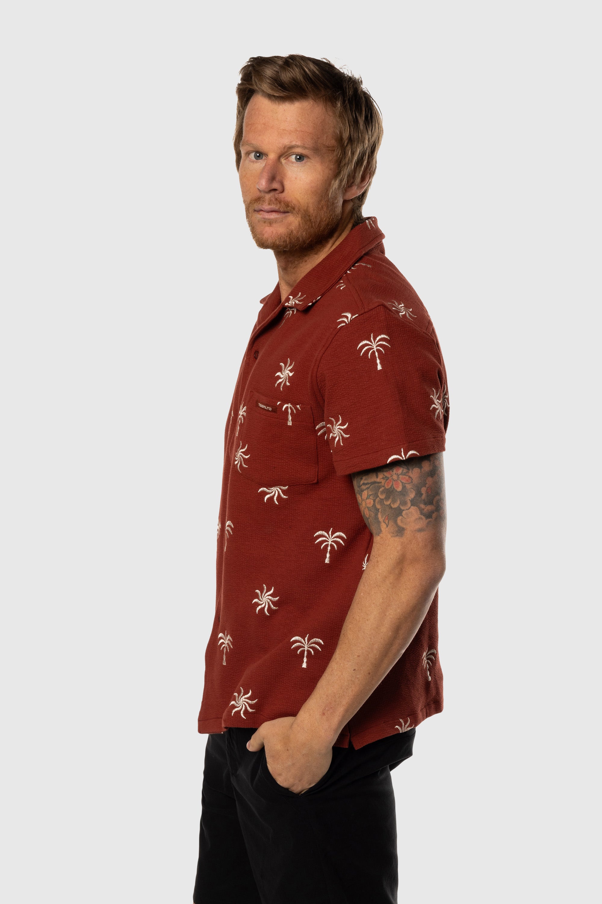 Stylish Men's Cabana Button Up Shirt - Lightweight Breathable Short Sleeve Hawaiian Shirt for Summer Beach Vacation, Pool Party & Casual Outings