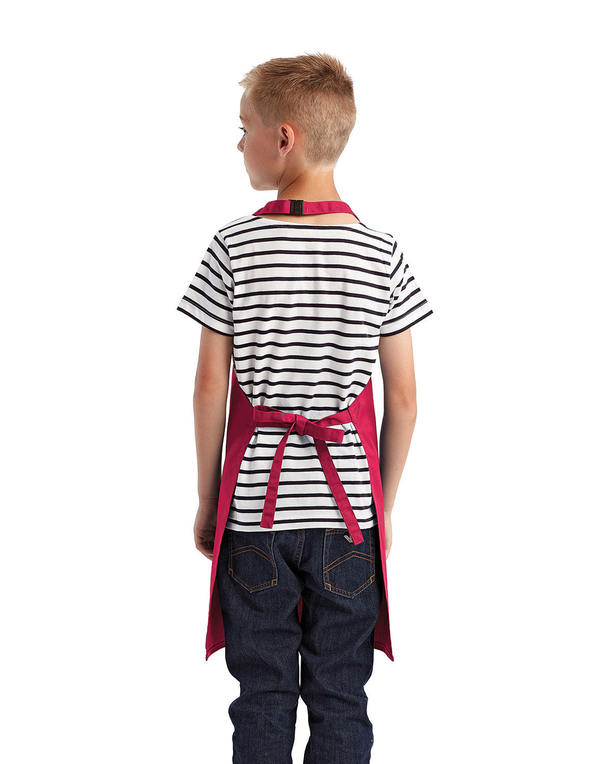 Reprime RP149 Youth Recycled Apron - Eco-Friendly Kitchen Apron for Kids, Cooking, Baking & Arts & Crafts | Adjustable & Durable for Young Chefs & DIY Projects