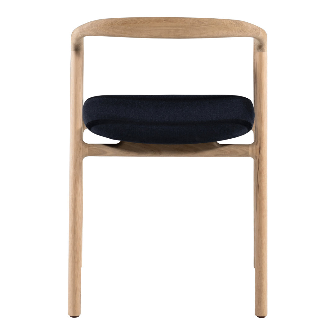 Brioni Modern Side Chair - Sturdy Wooden Dining Chair with Upholstered Seat - Perfect for Kitchen, Dining Room, and Office Use