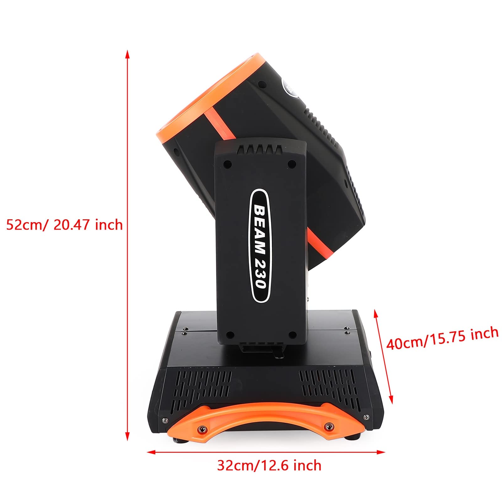 230W RGBW LED Moving Head Light with 7R Beam & 8 Prism - DMX512 Stage Lighting for DJ Disco Party, Club Show, Concert and Wedding Events