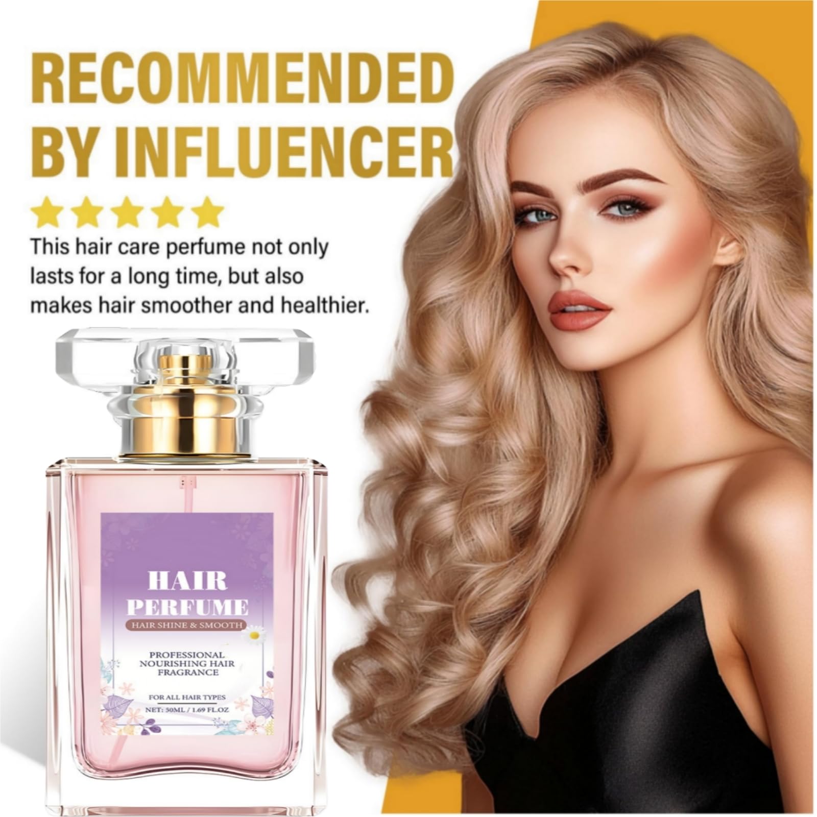 **Pheromone Hair Perfume & Essential Oil Mist for Women - Moisturizing & Nourishing Dry, Damaged Hair - Anti-Frizz Treatment for Smooth, Healthy Hair - Perfect for Daily Styling & Special Occasions (1 Box)**
