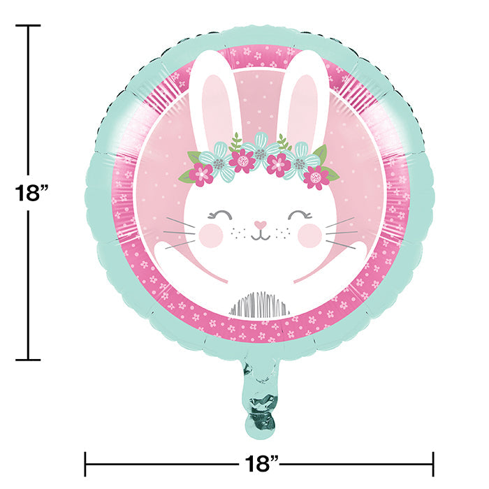 10 Pack Bulk Bunny Party Mylar Balloons - Easter Decorations, Baby Shower, Birthday Party Decor, Spring Celebration Balloons for Indoor Outdoor Events