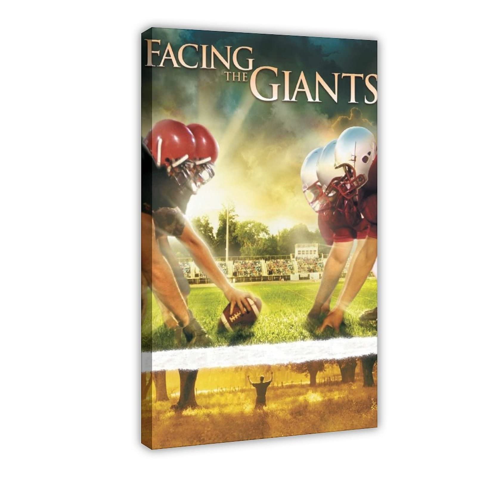 Facing The Giants Movie Poster - 12x18inch (30x45cm) Canvas Wall Art Print for Living Room & Bedroom Decor - Inspirational Sports Movie Painting for Home, Office, Gym & Theater Room Decoration