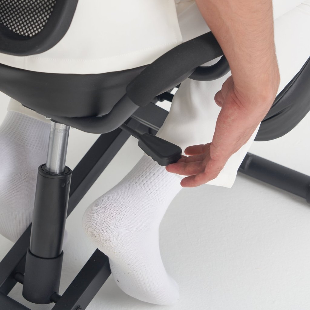 Ergonomic Kneeling Chair with Back Support - Adjustable Posture Correction Stool for Office & Home Use - Improve Sitting Posture with Angled Seat & Backrest - Perfect for Desk Work, Meditation & Reading