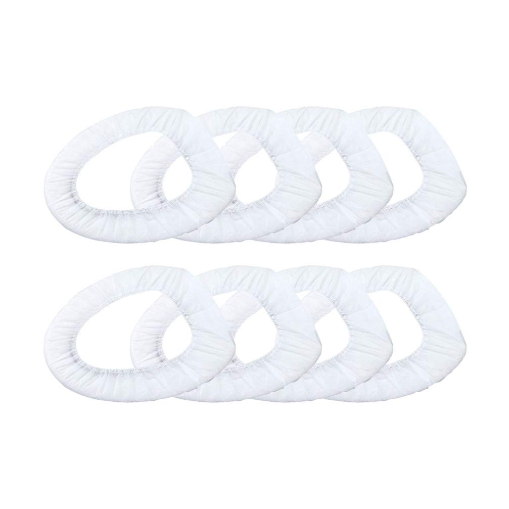 50 Pack Disposable Toilet Seat Covers - Non-Woven Waterproof Potty Seat Protectors for Home, Hotel & Travel - Hygienic Toilet Paper Alternative for Public Restrooms, Camping, Airplanes & Road Trips