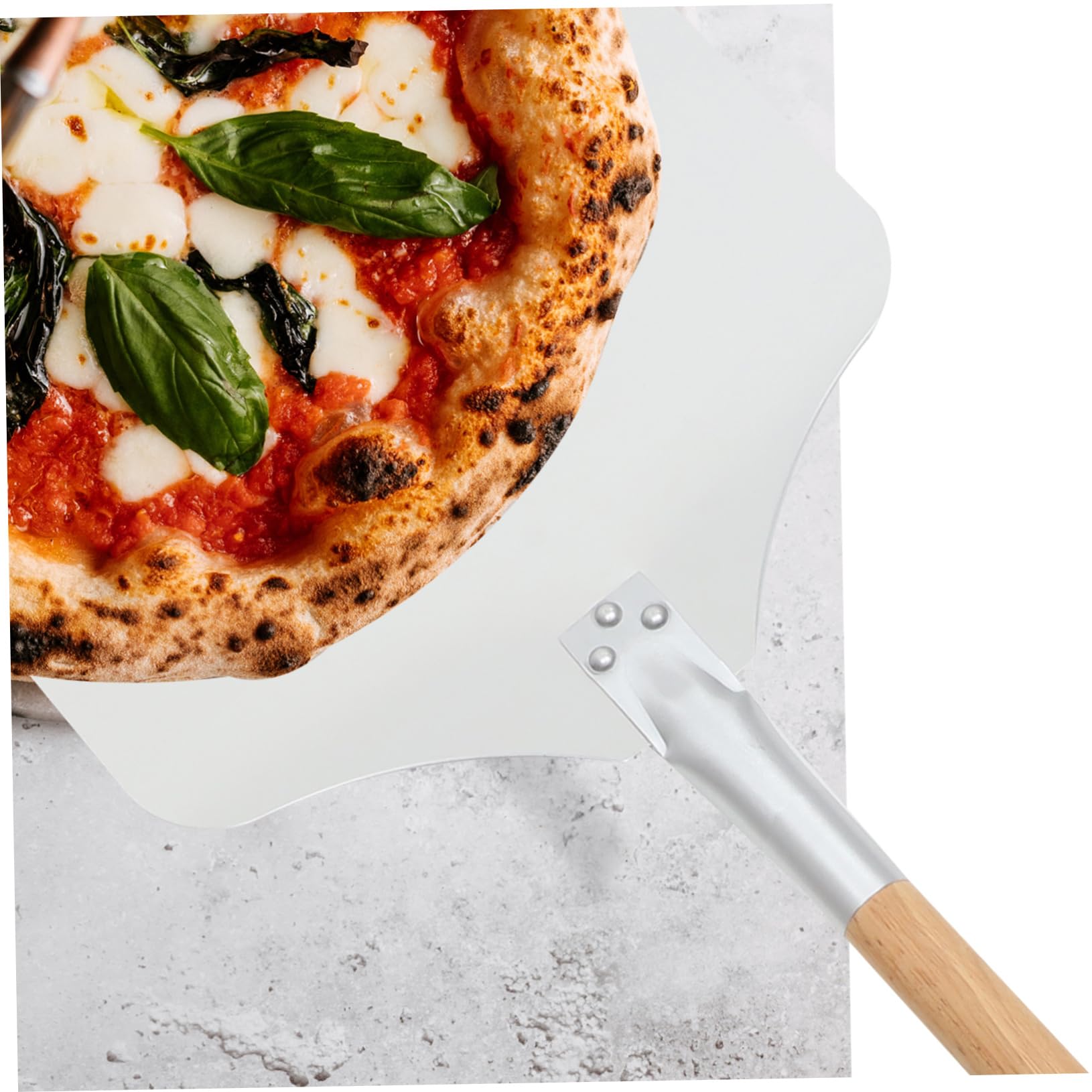 2-Piece Pizza Spatula and Cutter Set - Stainless Steel Pizza Shovel, Cake Transfer Tool & Pancake Cutter - Essential Baking Supplies for Home Kitchen, Restaurants, and Pizza Parties