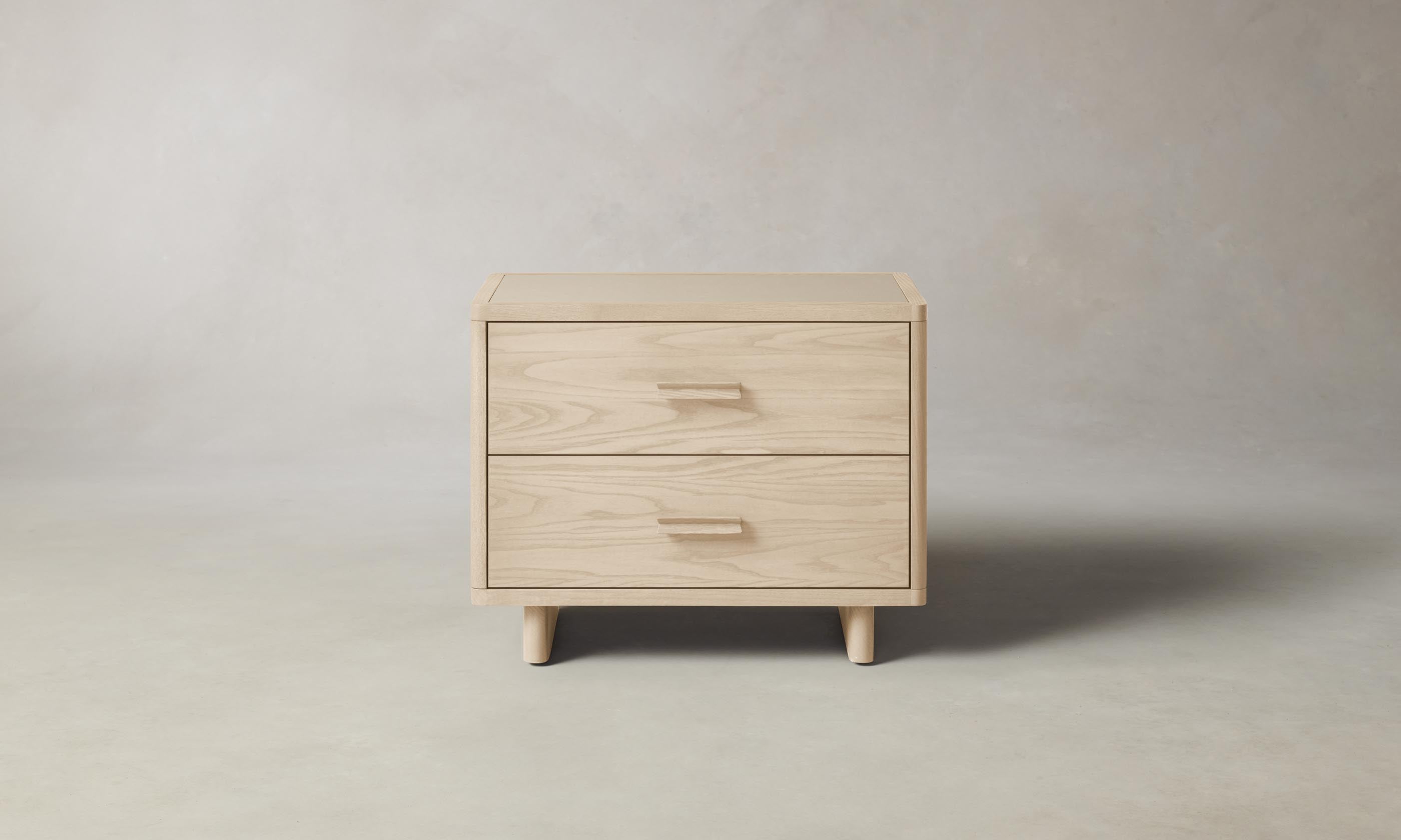 Clinton 2 Drawer Nightstand - Modern Bedside Table with Storage for Bedroom, Living Room & Office - Perfect for Small Spaces & Apartment Decor